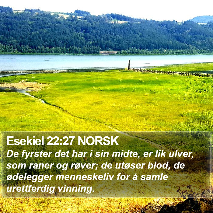 Esekiel 22:27 NORSK Bible Study