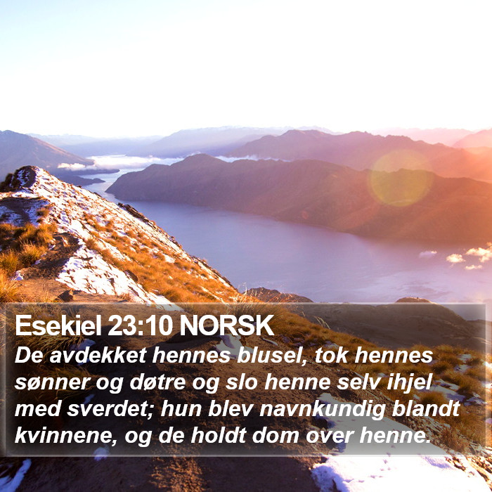 Esekiel 23:10 NORSK Bible Study