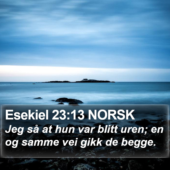 Esekiel 23:13 NORSK Bible Study