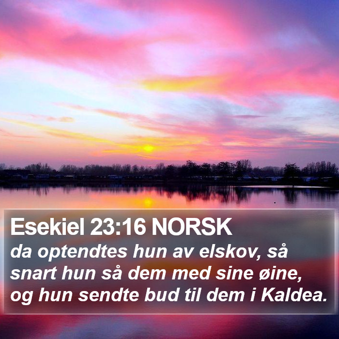 Esekiel 23:16 NORSK Bible Study