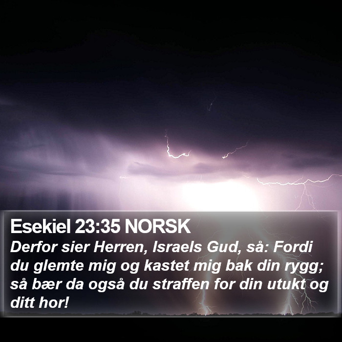 Esekiel 23:35 NORSK Bible Study