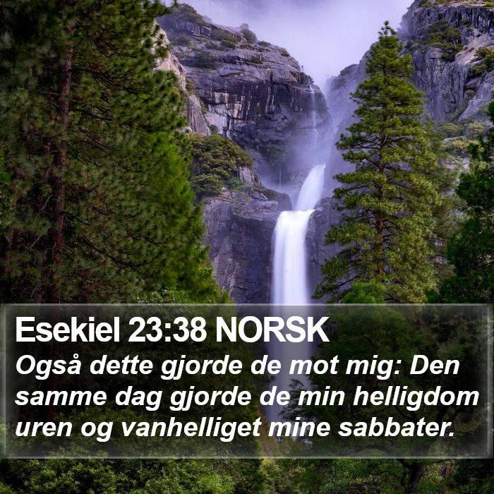 Esekiel 23:38 NORSK Bible Study