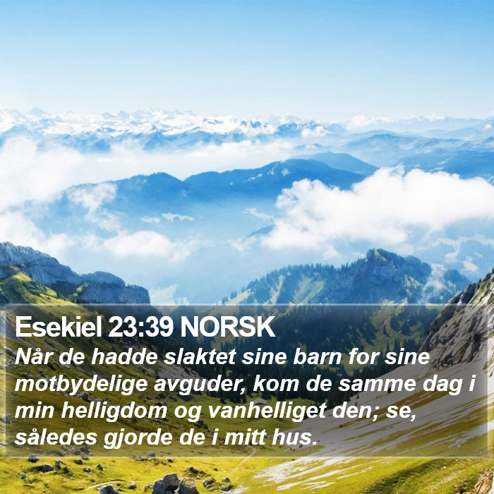 Esekiel 23:39 NORSK Bible Study