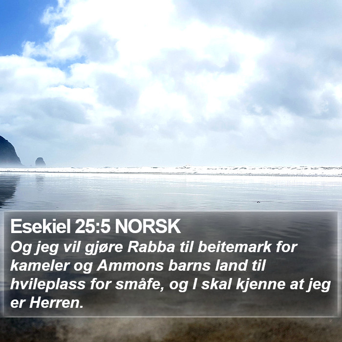 Esekiel 25:5 NORSK Bible Study