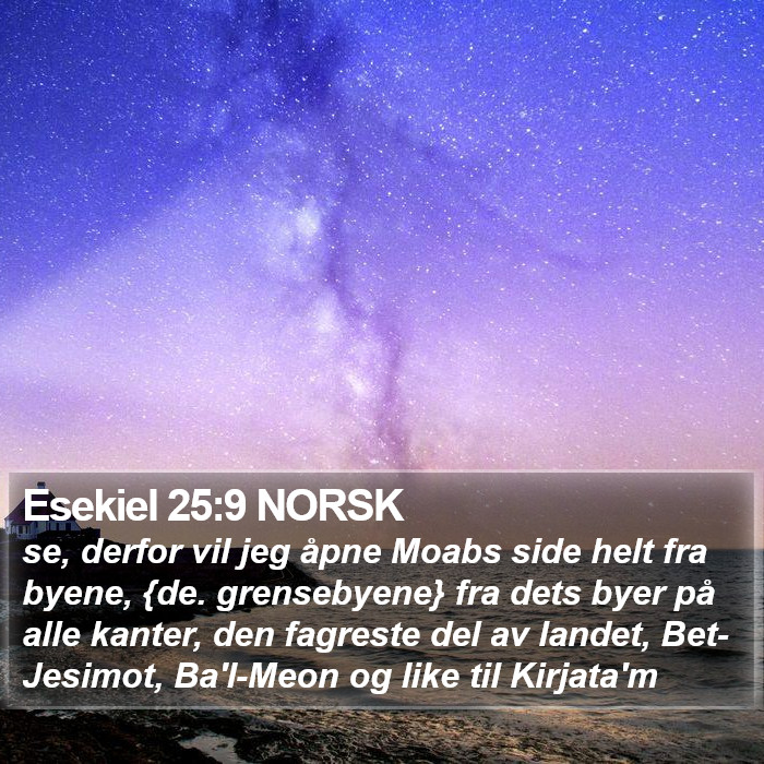 Esekiel 25:9 NORSK Bible Study