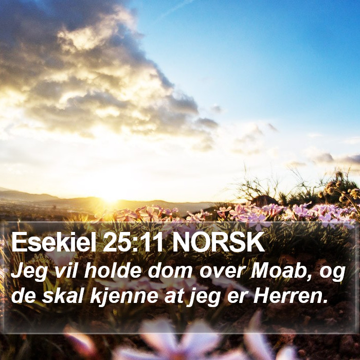 Esekiel 25:11 NORSK Bible Study