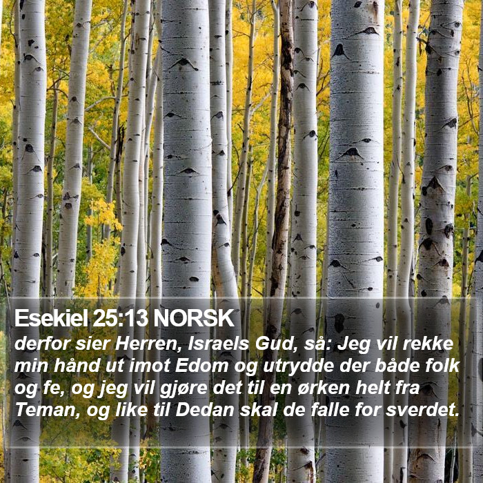 Esekiel 25:13 NORSK Bible Study