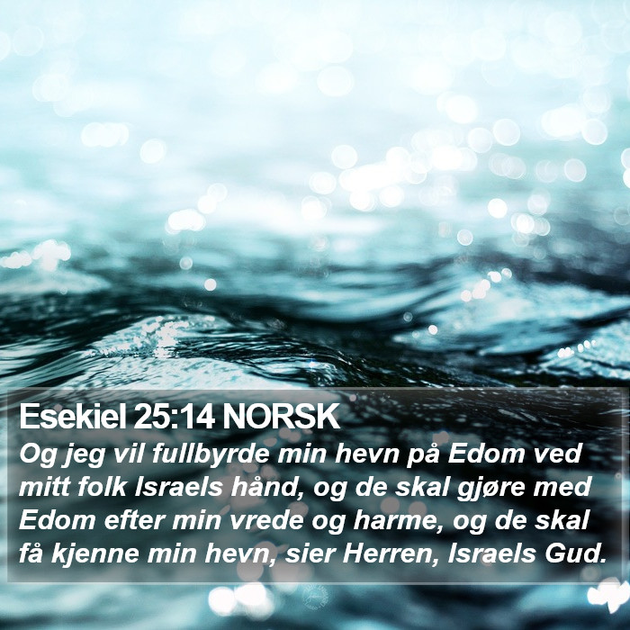 Esekiel 25:14 NORSK Bible Study