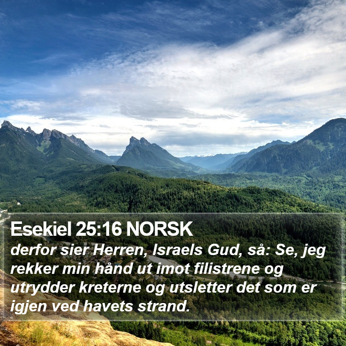 Esekiel 25:16 NORSK Bible Study