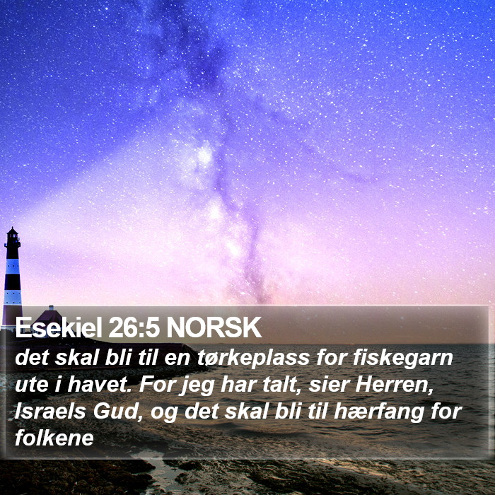 Esekiel 26:5 NORSK Bible Study