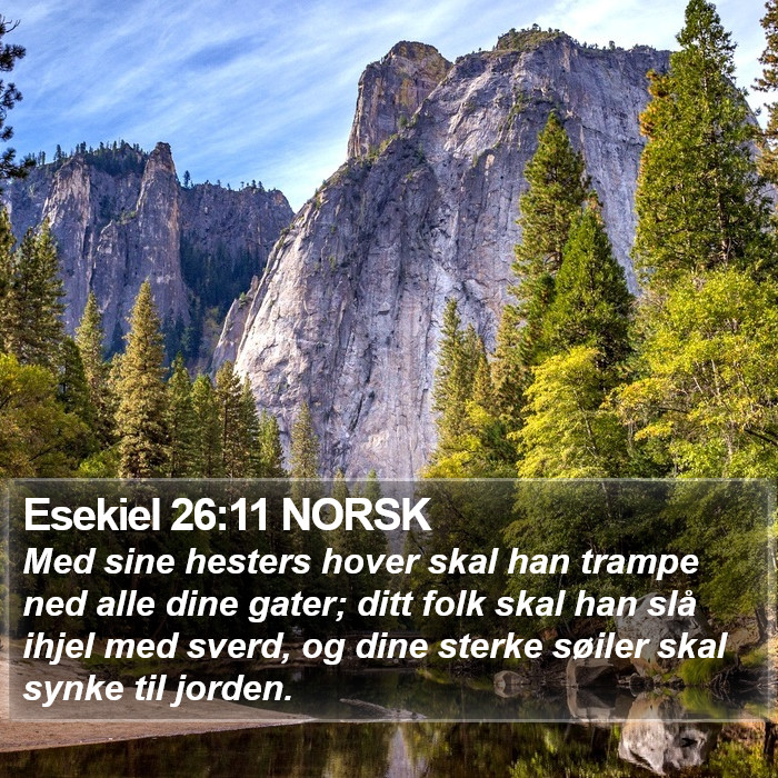 Esekiel 26:11 NORSK Bible Study