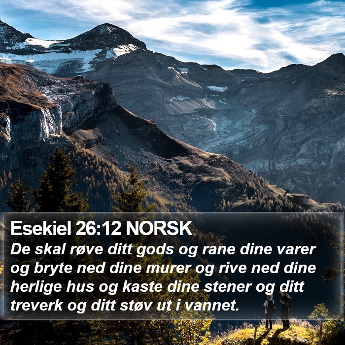 Esekiel 26:12 NORSK Bible Study