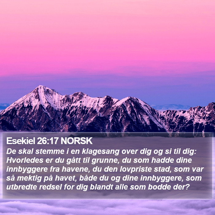 Esekiel 26:17 NORSK Bible Study