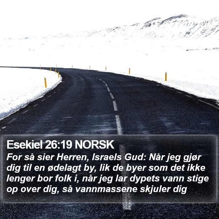 Esekiel 26:19 NORSK Bible Study