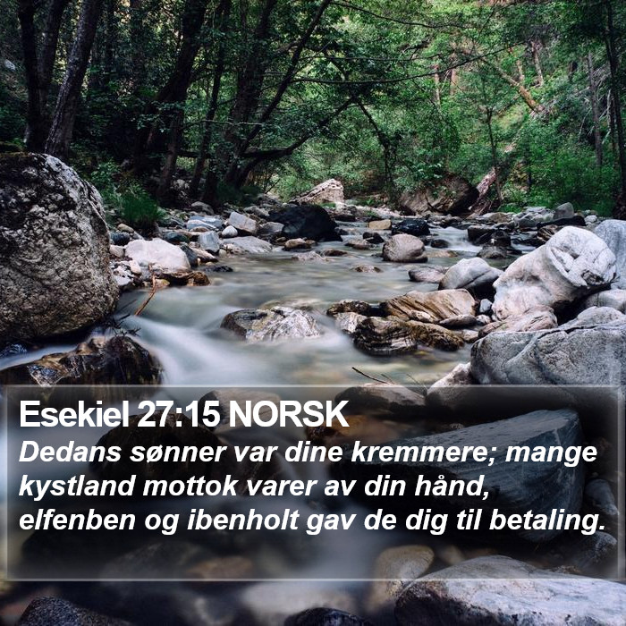 Esekiel 27:15 NORSK Bible Study