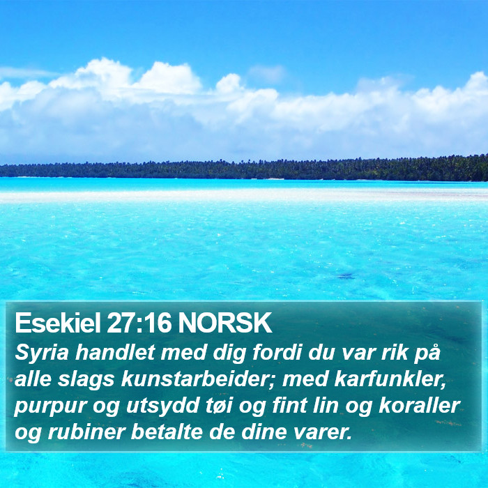 Esekiel 27:16 NORSK Bible Study