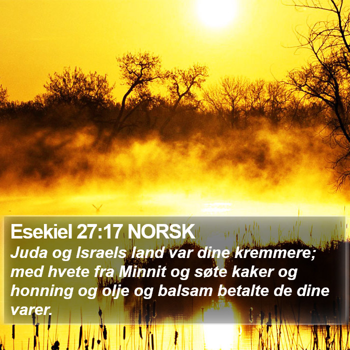 Esekiel 27:17 NORSK Bible Study