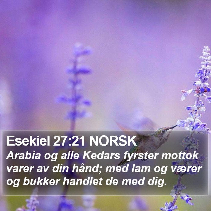 Esekiel 27:21 NORSK Bible Study