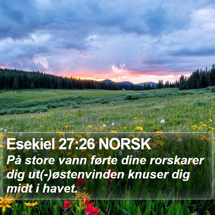 Esekiel 27:26 NORSK Bible Study