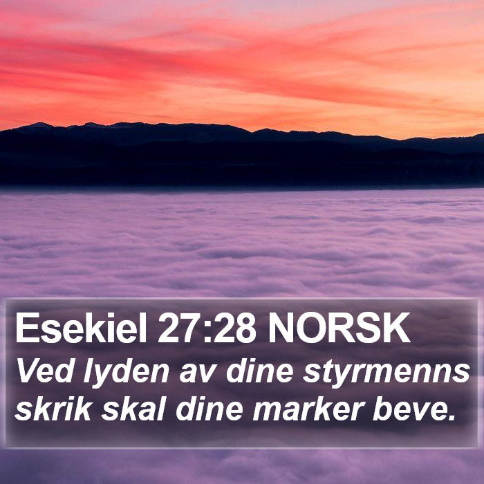 Esekiel 27:28 NORSK Bible Study