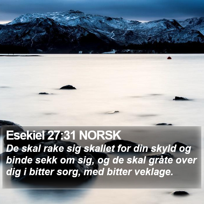 Esekiel 27:31 NORSK Bible Study