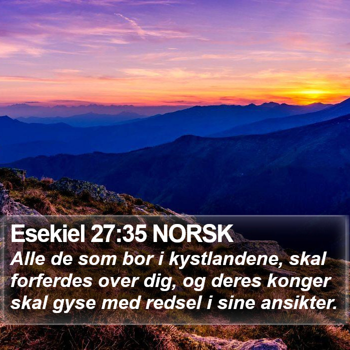 Esekiel 27:35 NORSK Bible Study