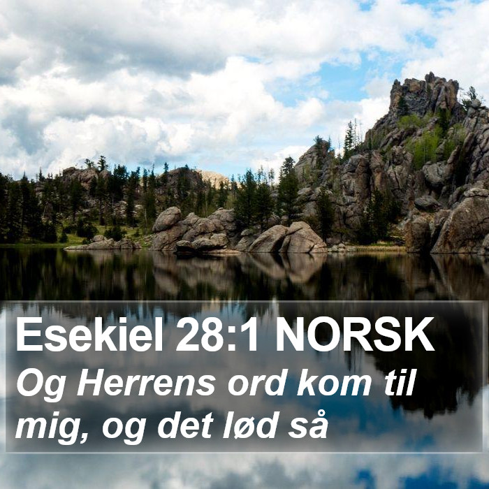 Esekiel 28:1 NORSK Bible Study