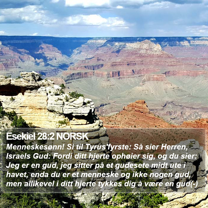 Esekiel 28:2 NORSK Bible Study