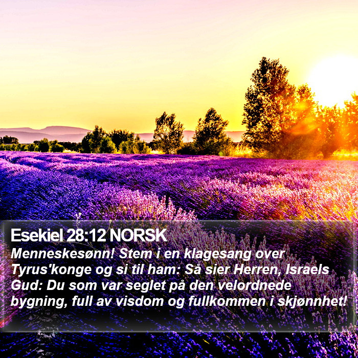 Esekiel 28:12 NORSK Bible Study