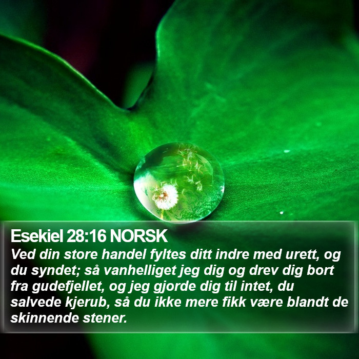 Esekiel 28:16 NORSK Bible Study