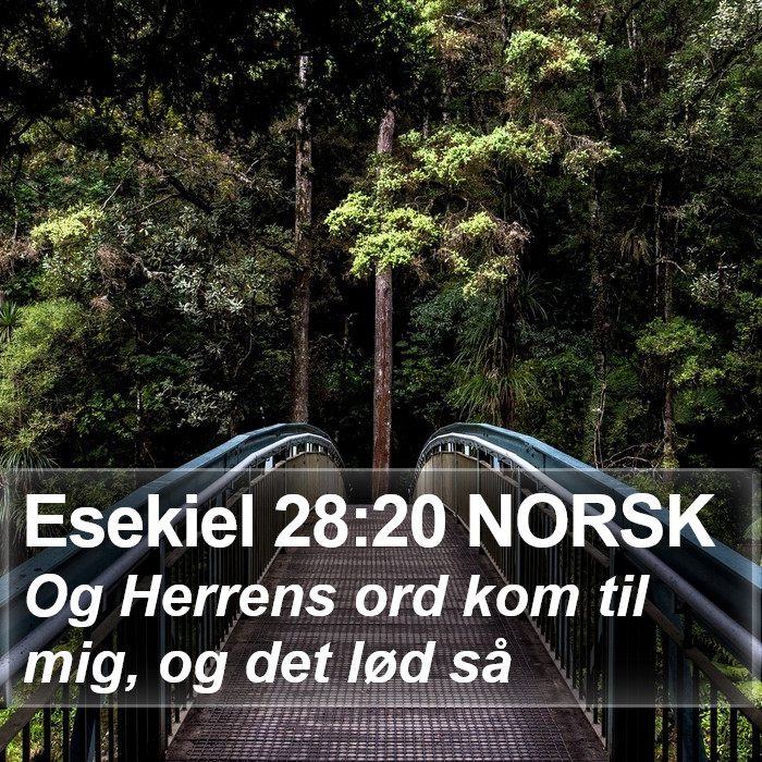 Esekiel 28:20 NORSK Bible Study