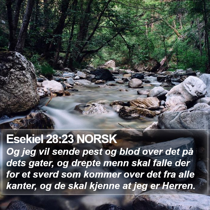 Esekiel 28:23 NORSK Bible Study