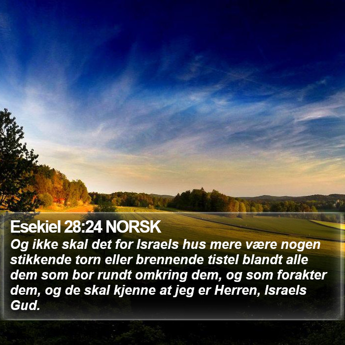 Esekiel 28:24 NORSK Bible Study