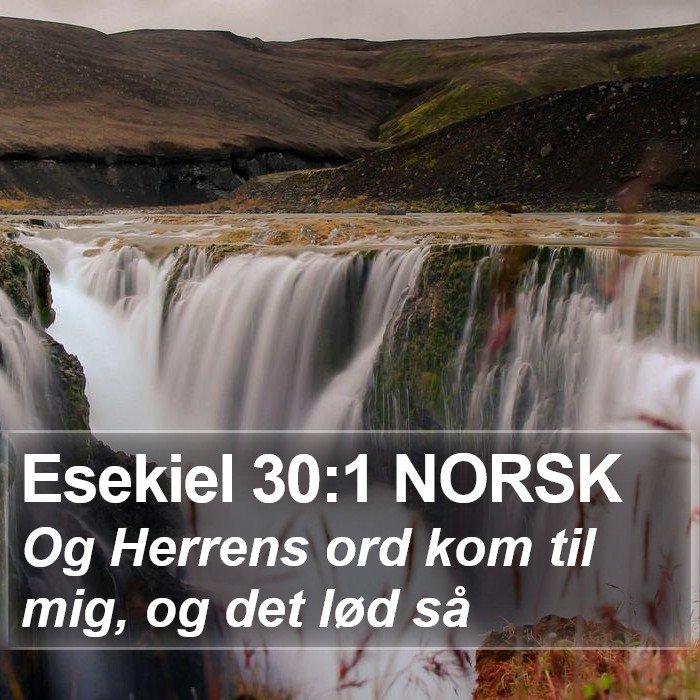 Esekiel 30:1 NORSK Bible Study