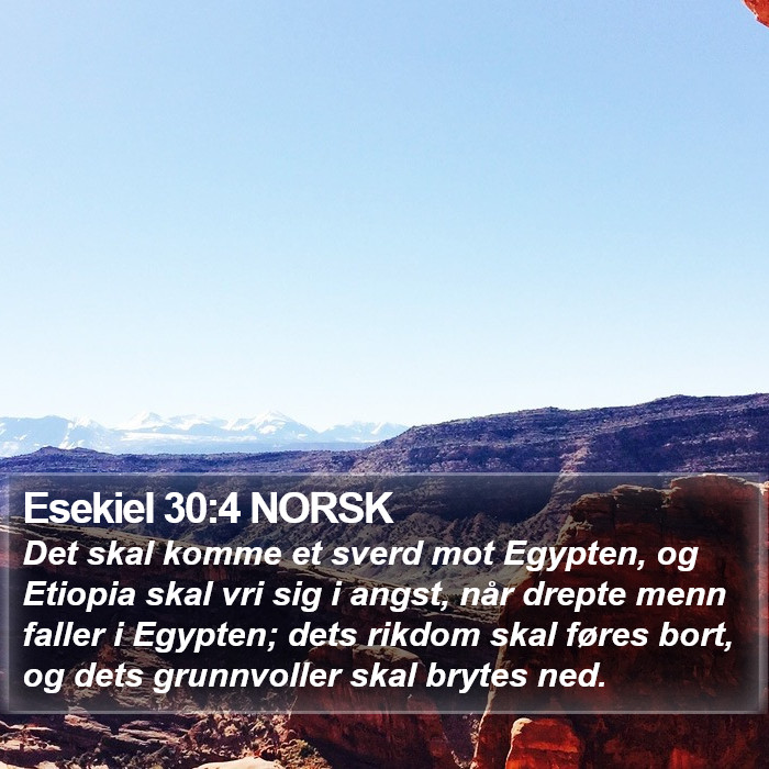 Esekiel 30:4 NORSK Bible Study