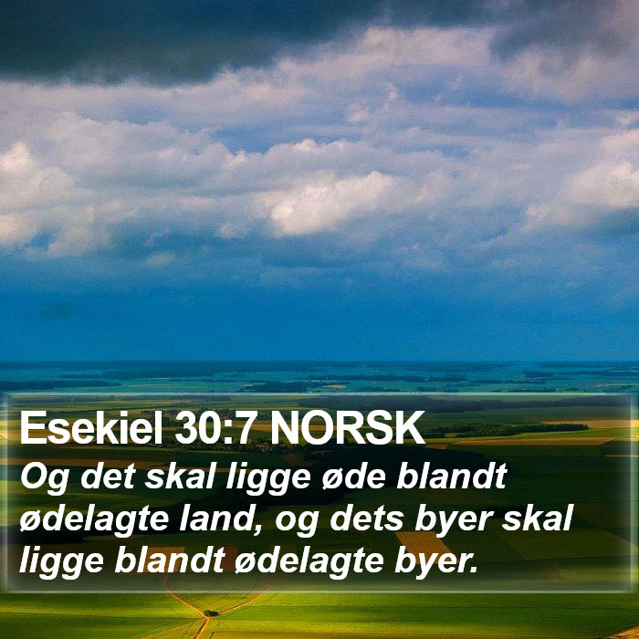 Esekiel 30:7 NORSK Bible Study