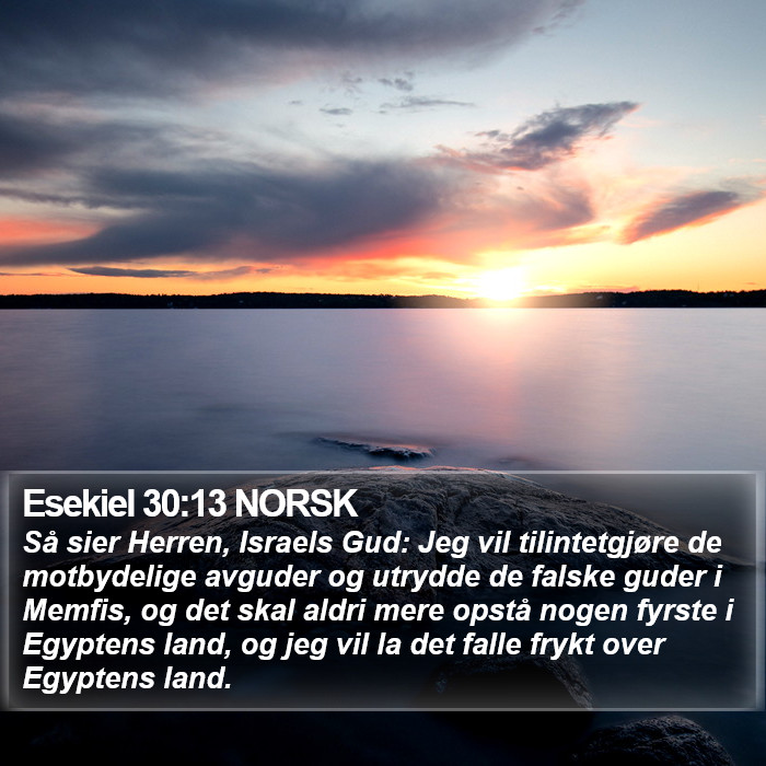 Esekiel 30:13 NORSK Bible Study