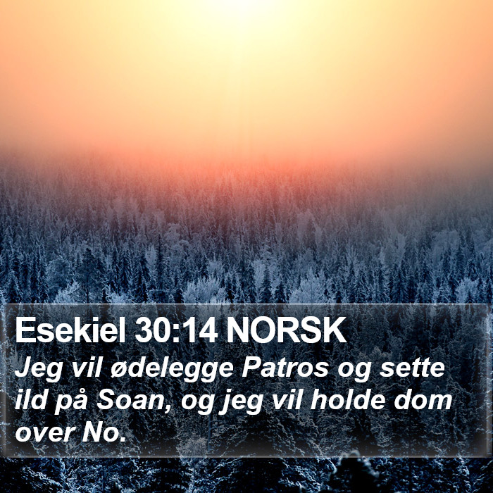 Esekiel 30:14 NORSK Bible Study