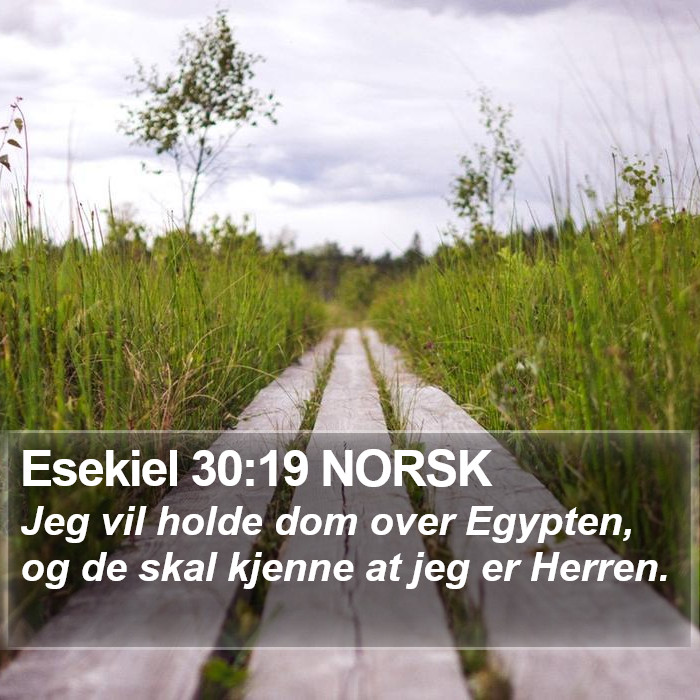 Esekiel 30:19 NORSK Bible Study