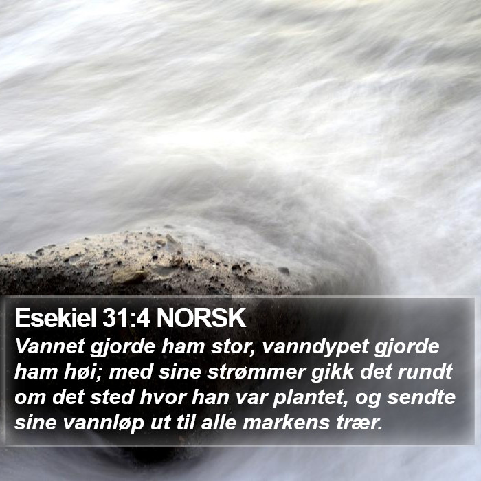 Esekiel 31:4 NORSK Bible Study