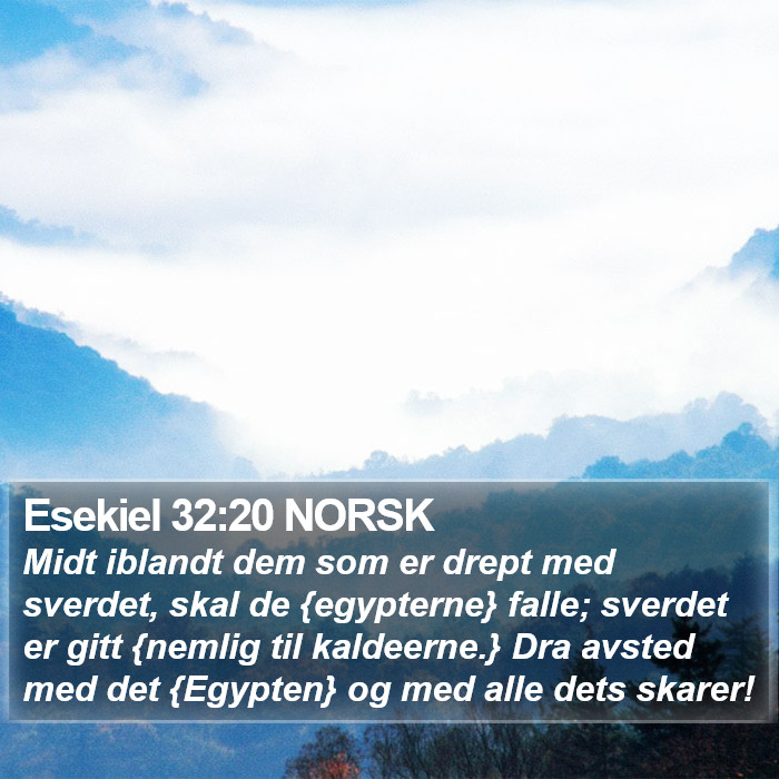 Esekiel 32:20 NORSK Bible Study