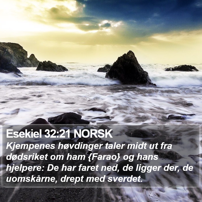 Esekiel 32:21 NORSK Bible Study