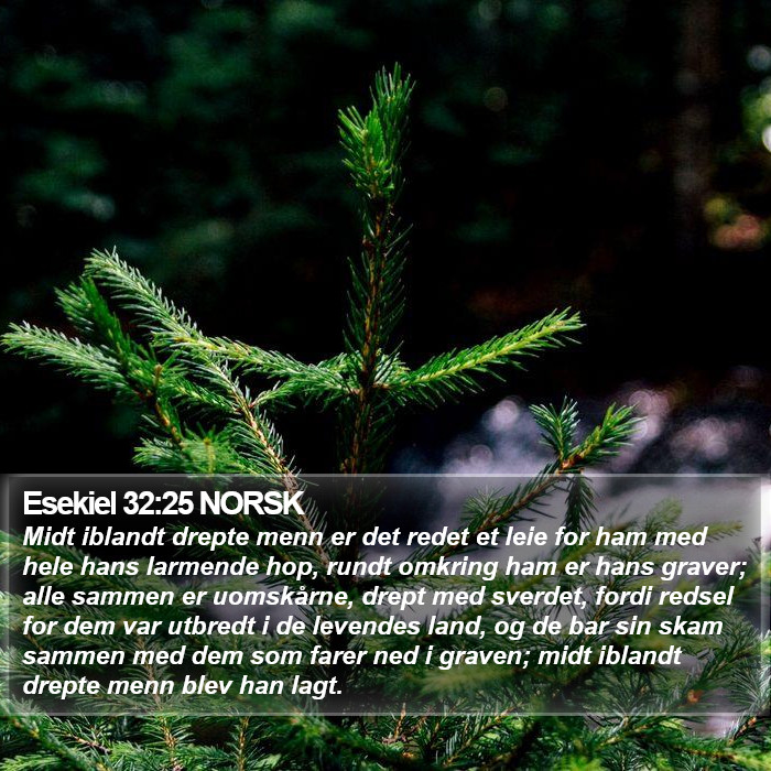 Esekiel 32:25 NORSK Bible Study