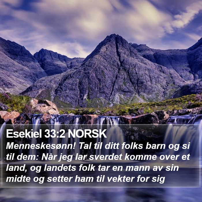 Esekiel 33:2 NORSK Bible Study