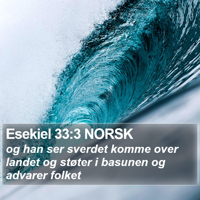 Esekiel 33:3 NORSK Bible Study