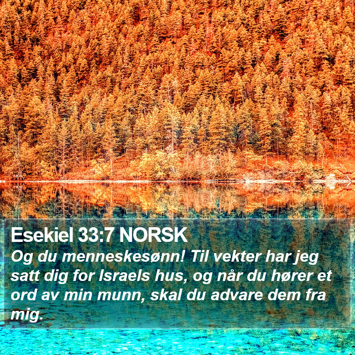 Esekiel 33:7 NORSK Bible Study