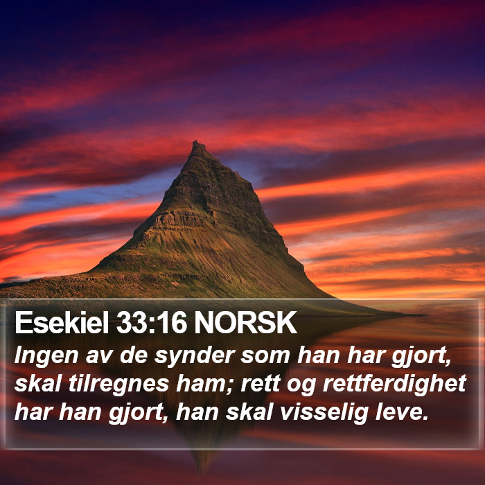 Esekiel 33:16 NORSK Bible Study