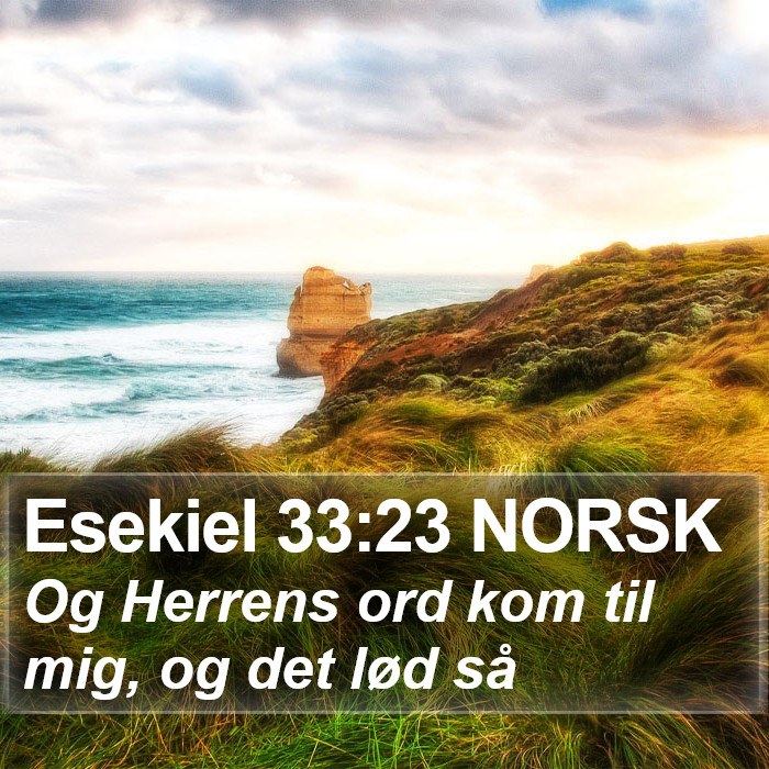 Esekiel 33:23 NORSK Bible Study