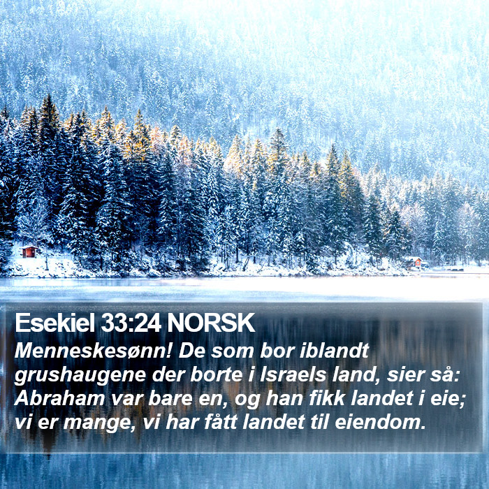 Esekiel 33:24 NORSK Bible Study