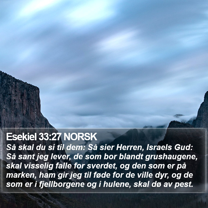 Esekiel 33:27 NORSK Bible Study